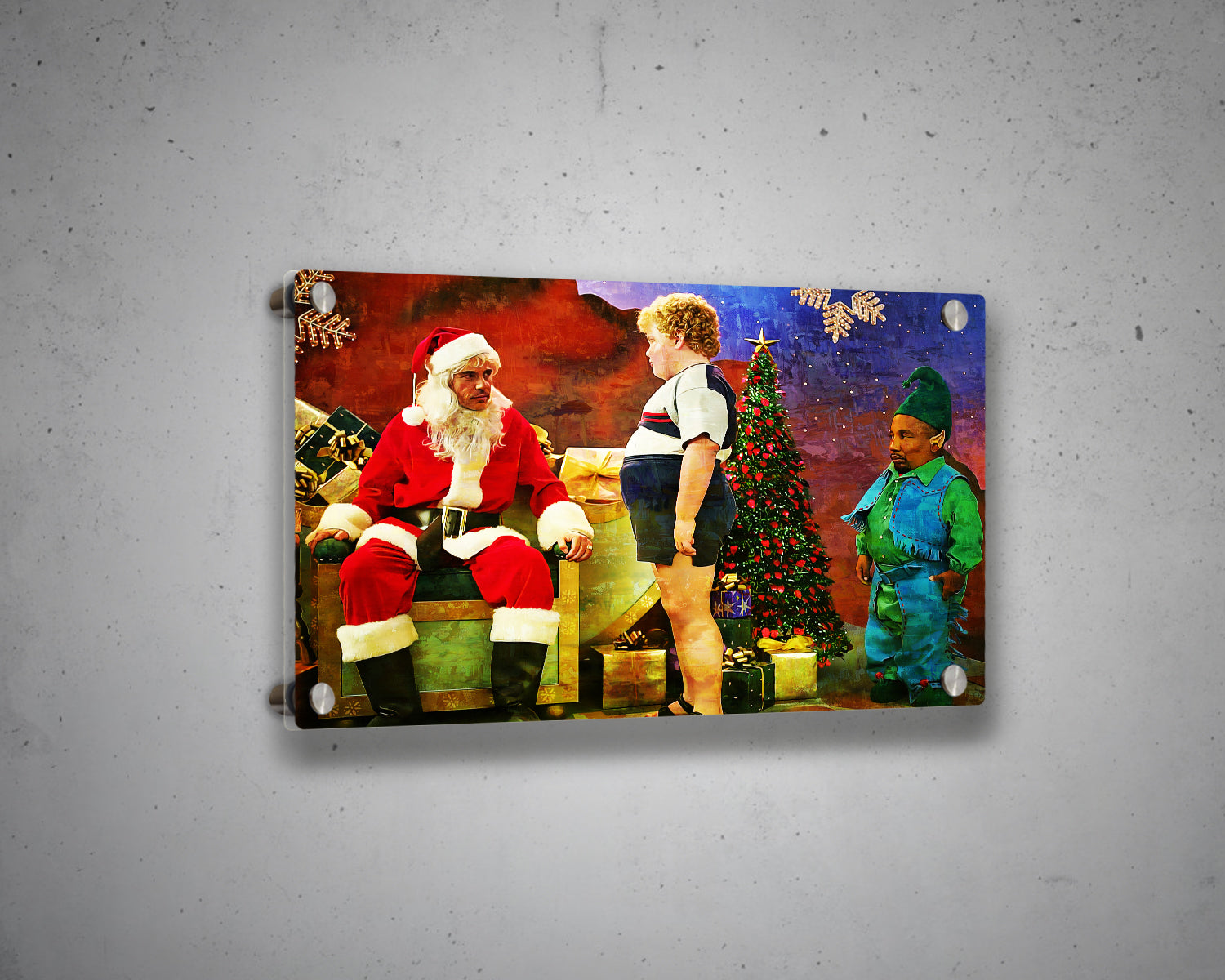 Bad Santa Multicolour Wall Art