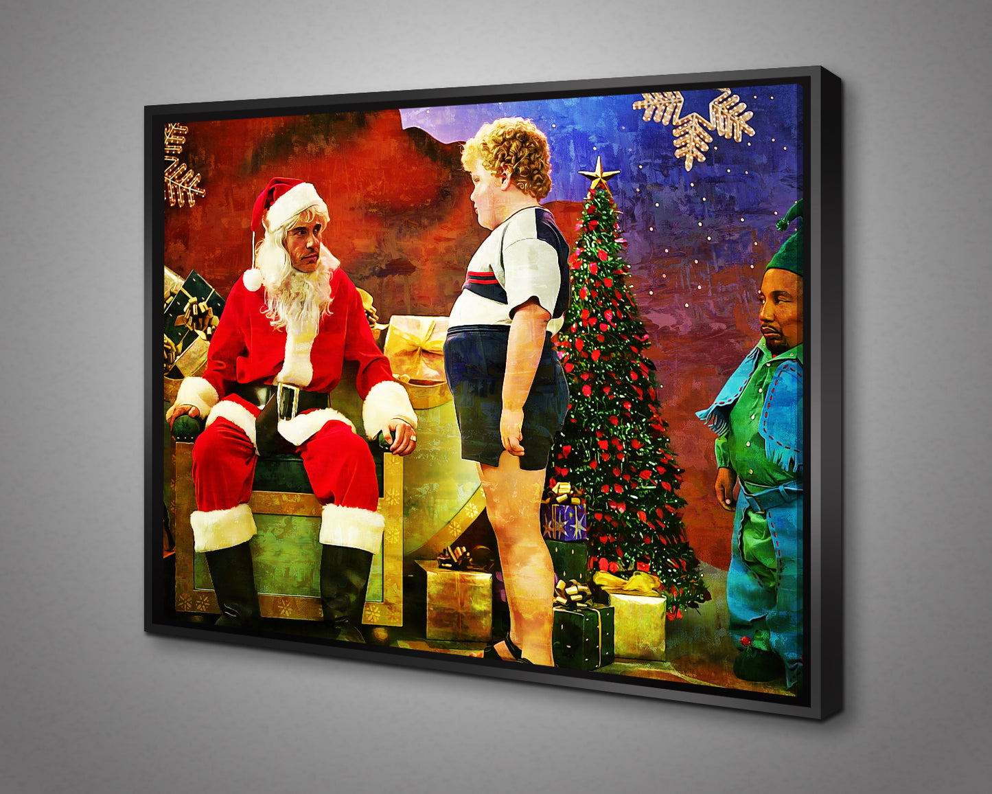 Bad Santa Multicolour Wall Art
