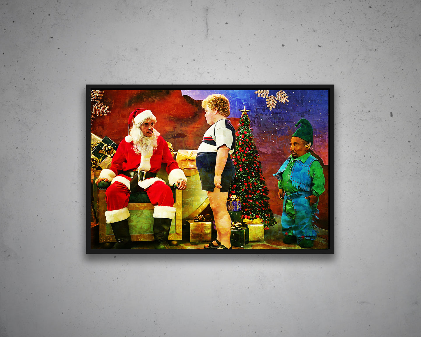 Bad Santa Multicolour Wall Art