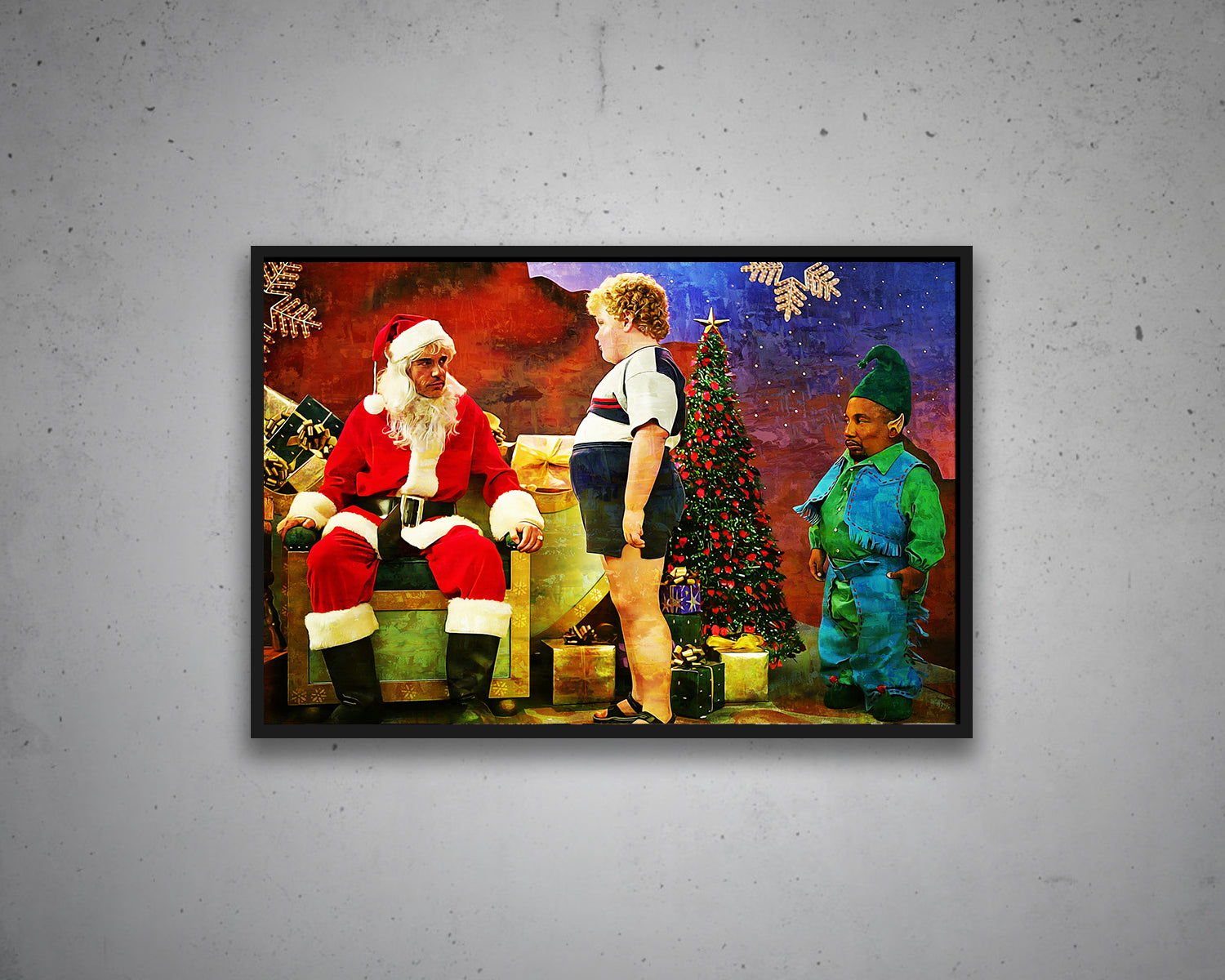 Bad Santa Multicolour Wall Art