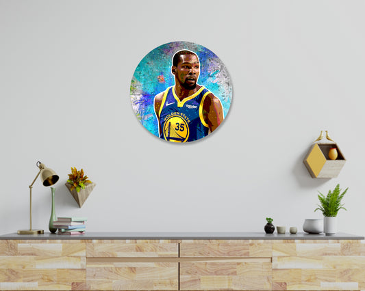 Kevin Durant Round Wall Art