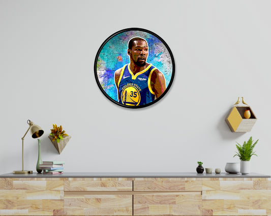 Kevin Durant Round Wall Art