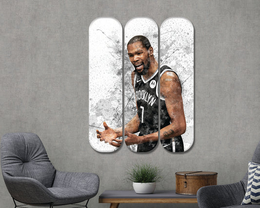 Kevin Durant Acrylic Skateboard Wall Art