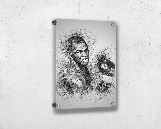 Mike Tyson Sketch Wall Art