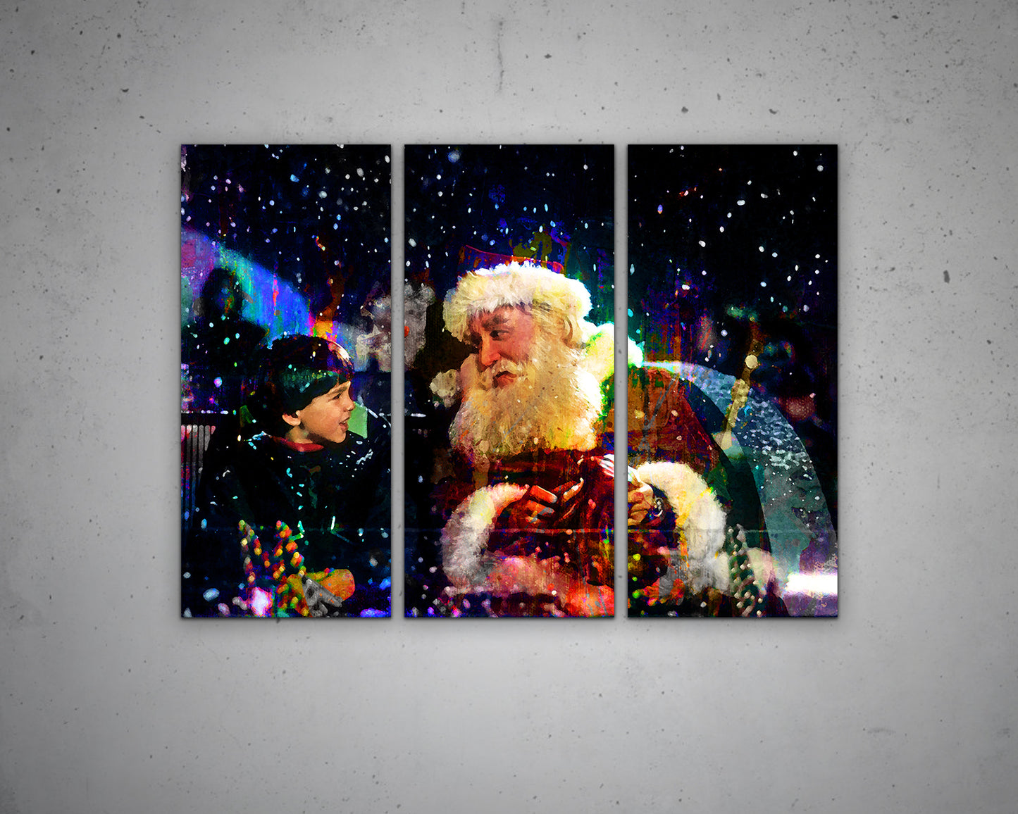 The Santa Clause Multicolour Wall Art