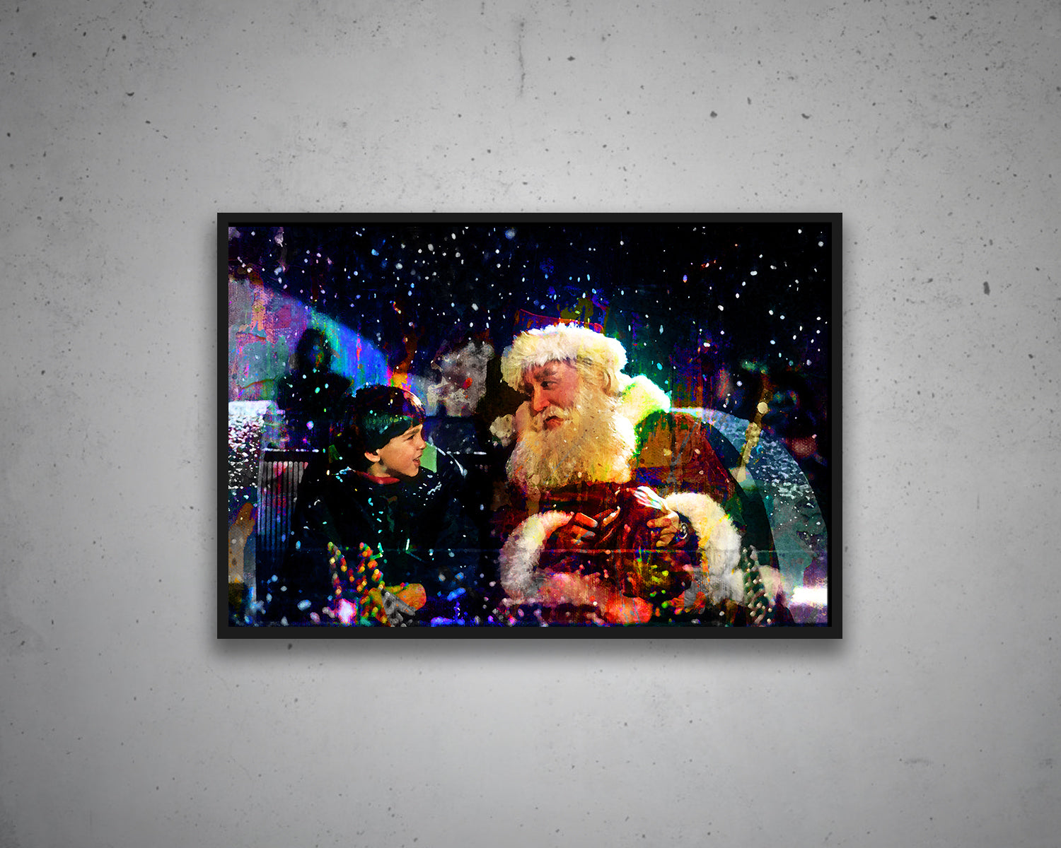 The Santa Clause Multicolour Wall Art