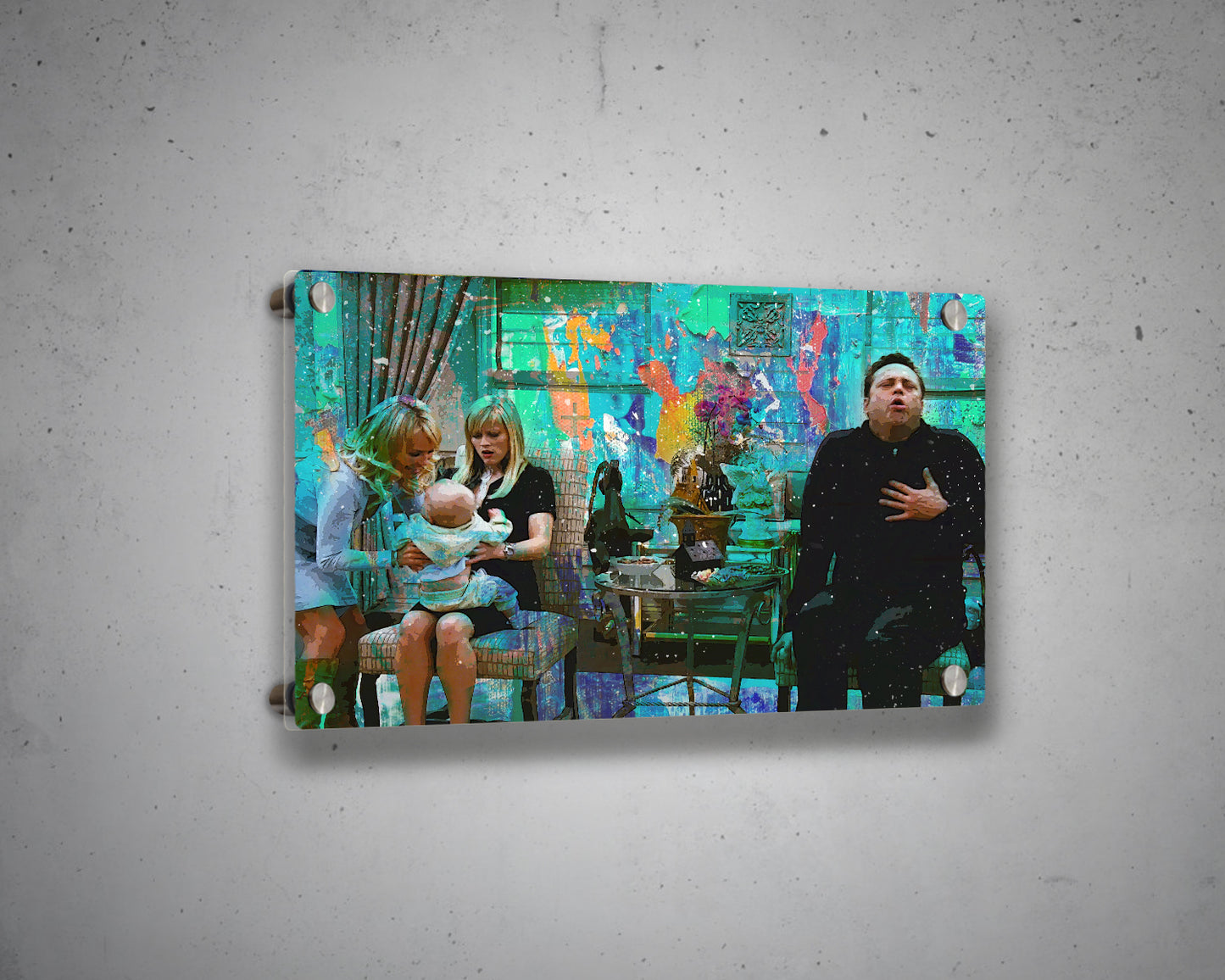 Four Christmases Multicolour Wall Art