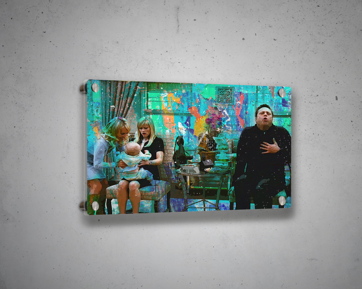 Four Christmases Multicolour Wall Art