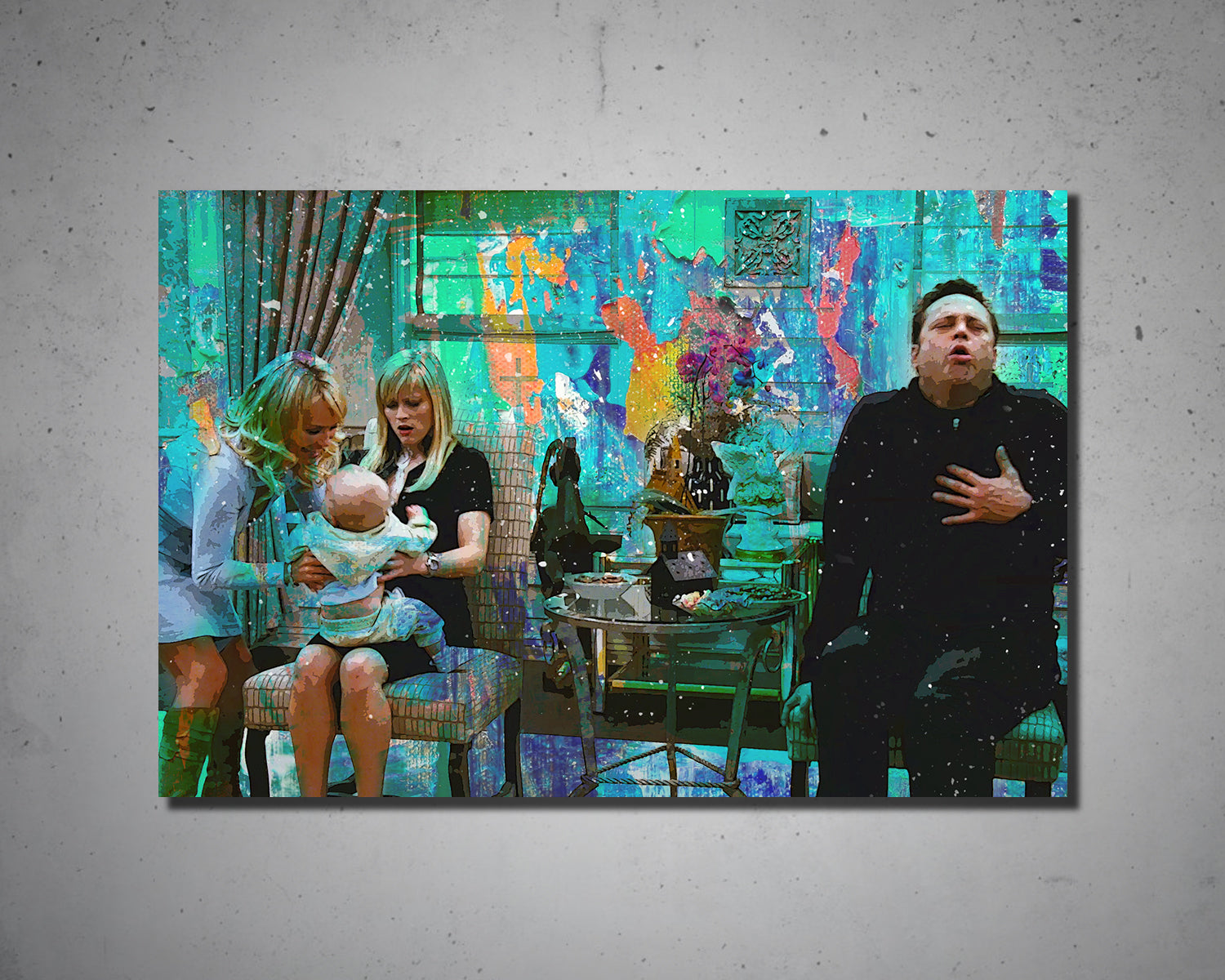 Four Christmases Multicolour Wall Art