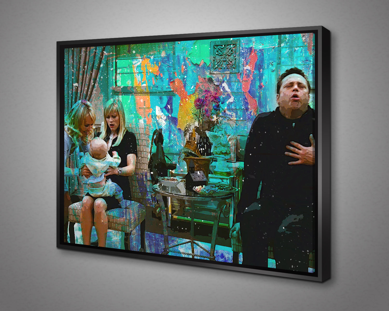 Four Christmases Multicolour Wall Art