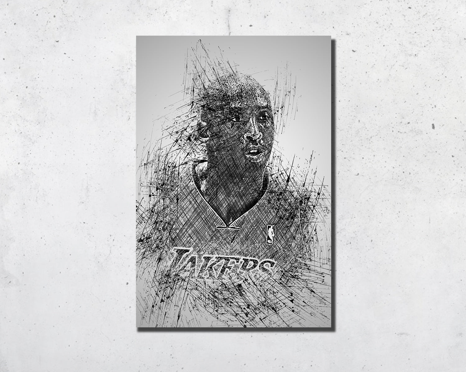 Kobe Bryant Sketch Wall Art