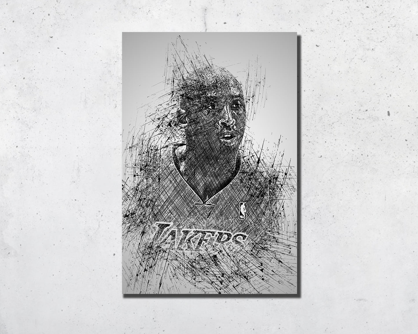 Kobe Bryant Sketch Wall Art