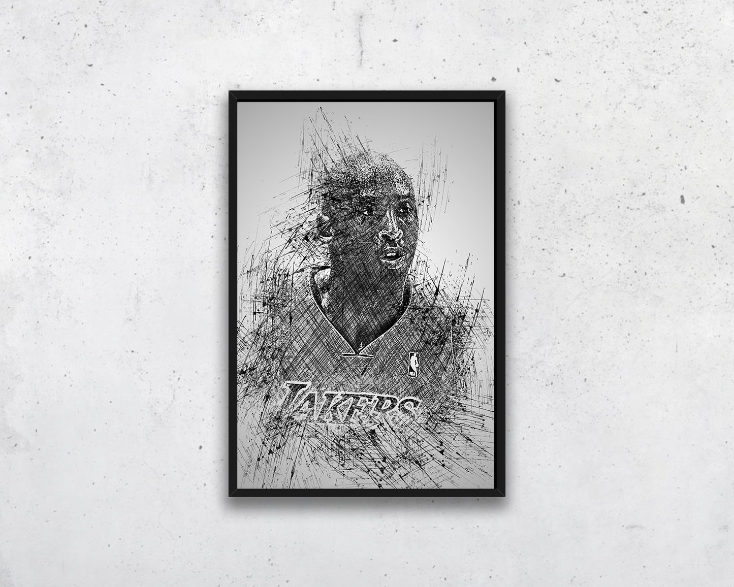 Kobe Bryant Sketch Wall Art