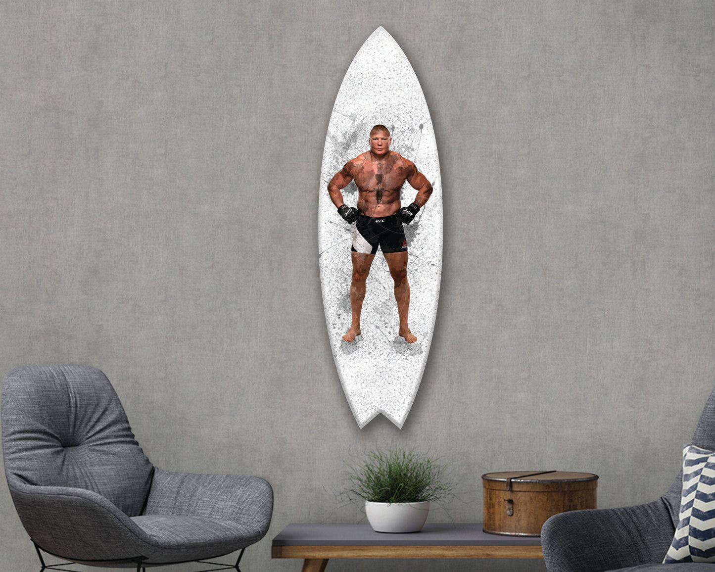 Tabla de surf acrílica de Brock Lesnar para pared