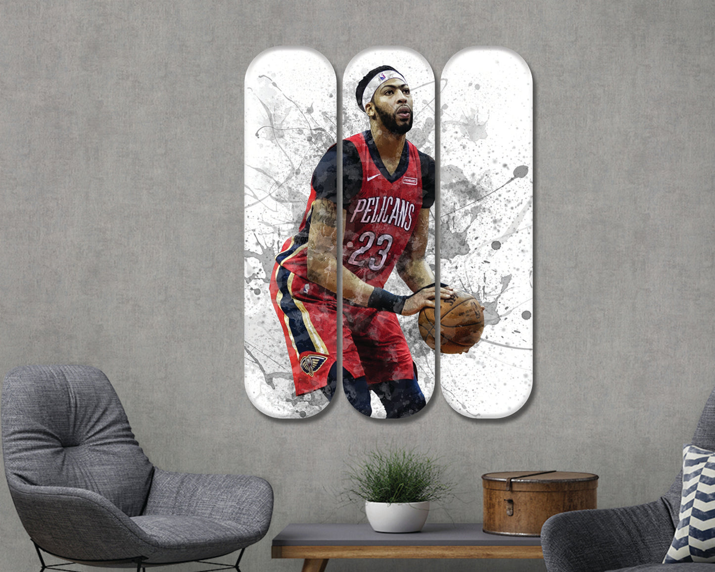 Anthony Davis Acrylic Skateboard Wall Art