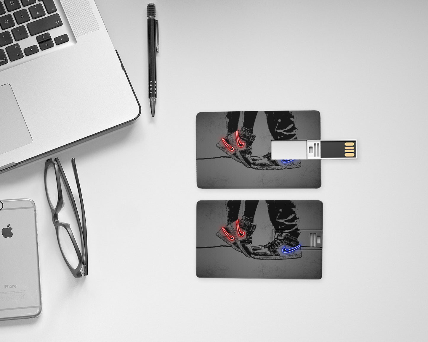 Jordan Shoes Neon Effect Pendrive