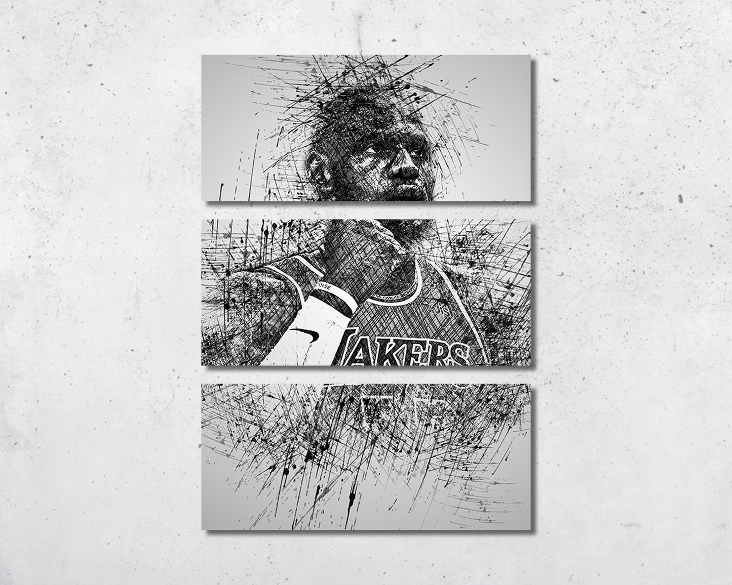 Lebron James Sketch Wall Art