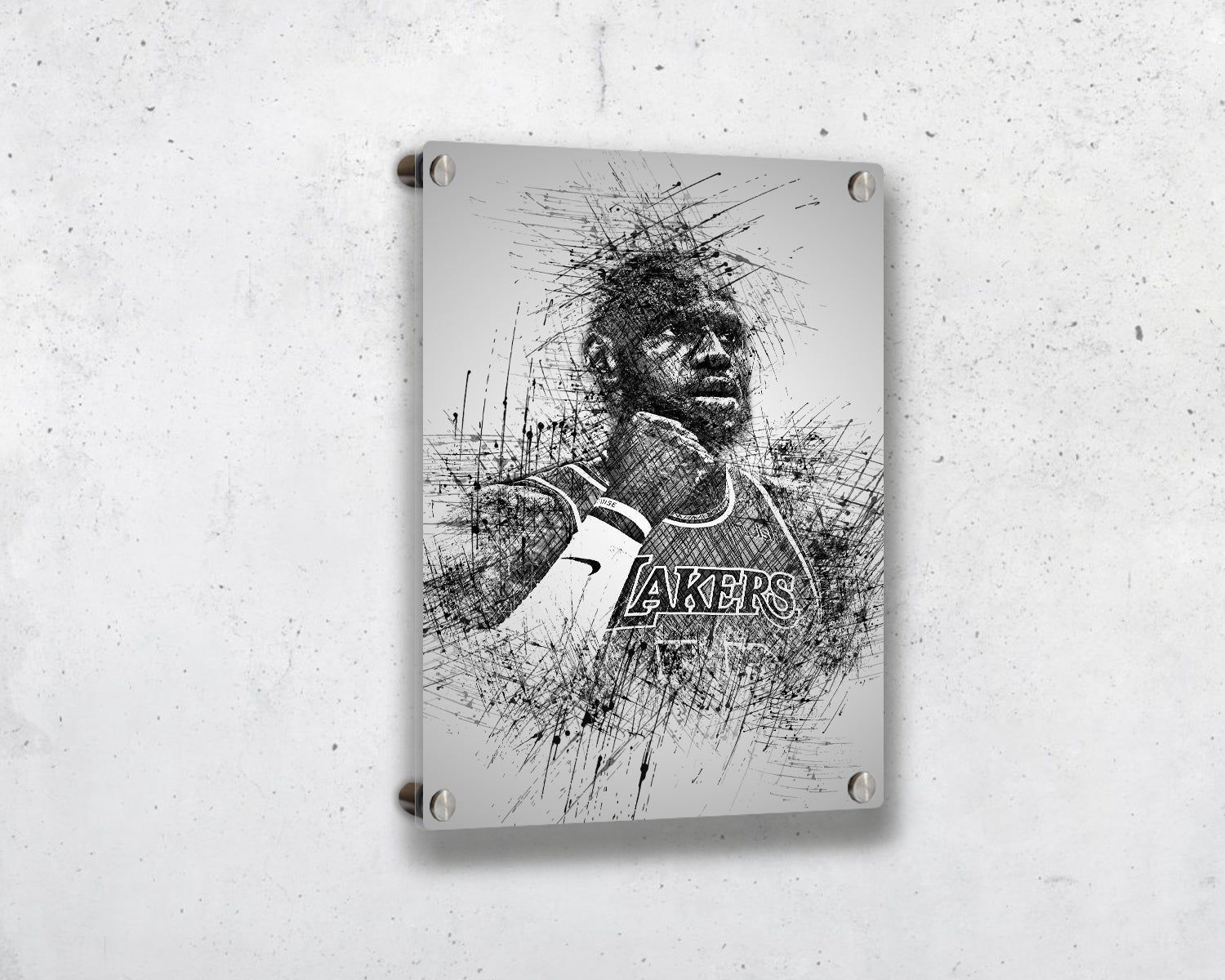 Lebron James Sketch Wall Art