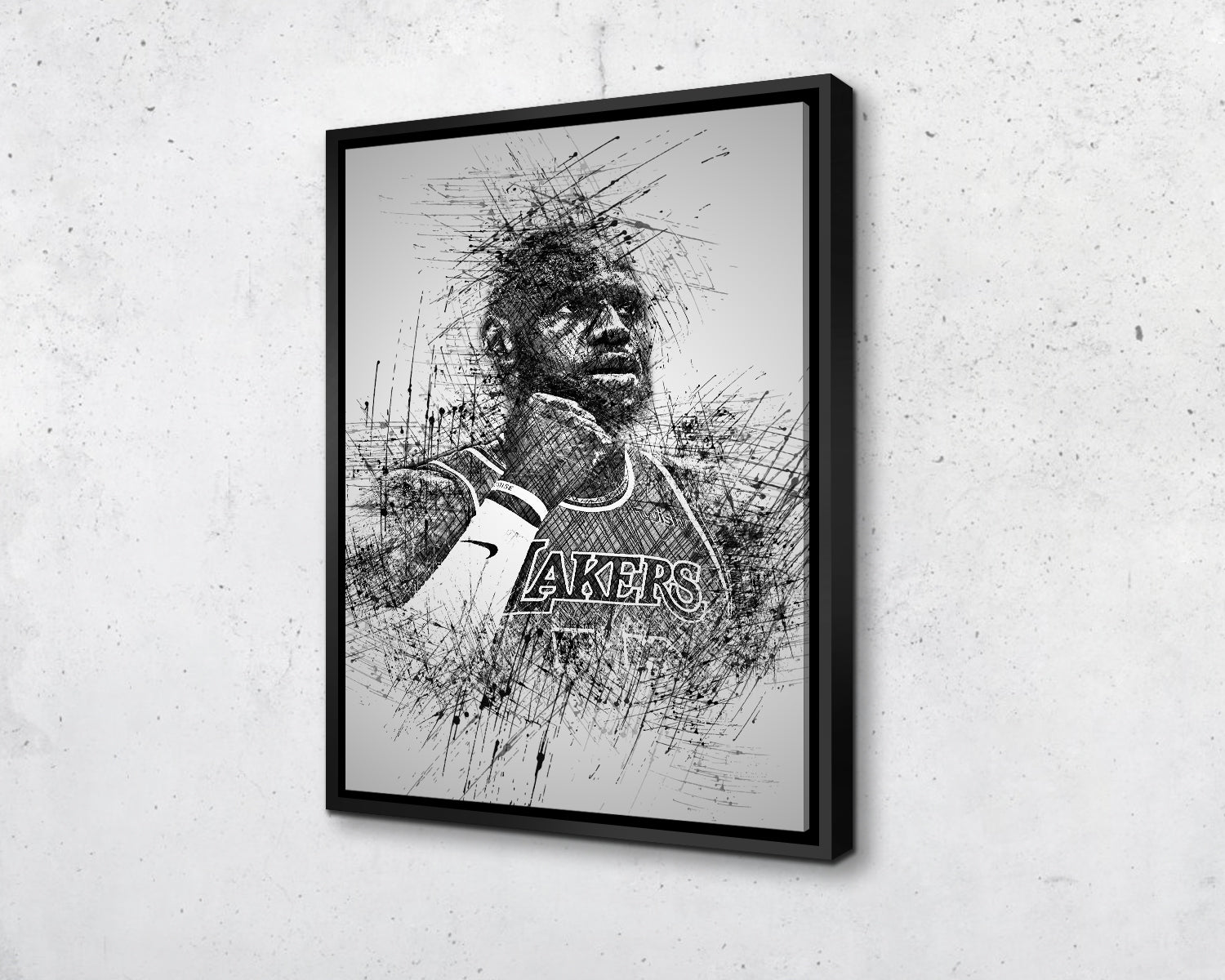 Lebron James Sketch Wall Art