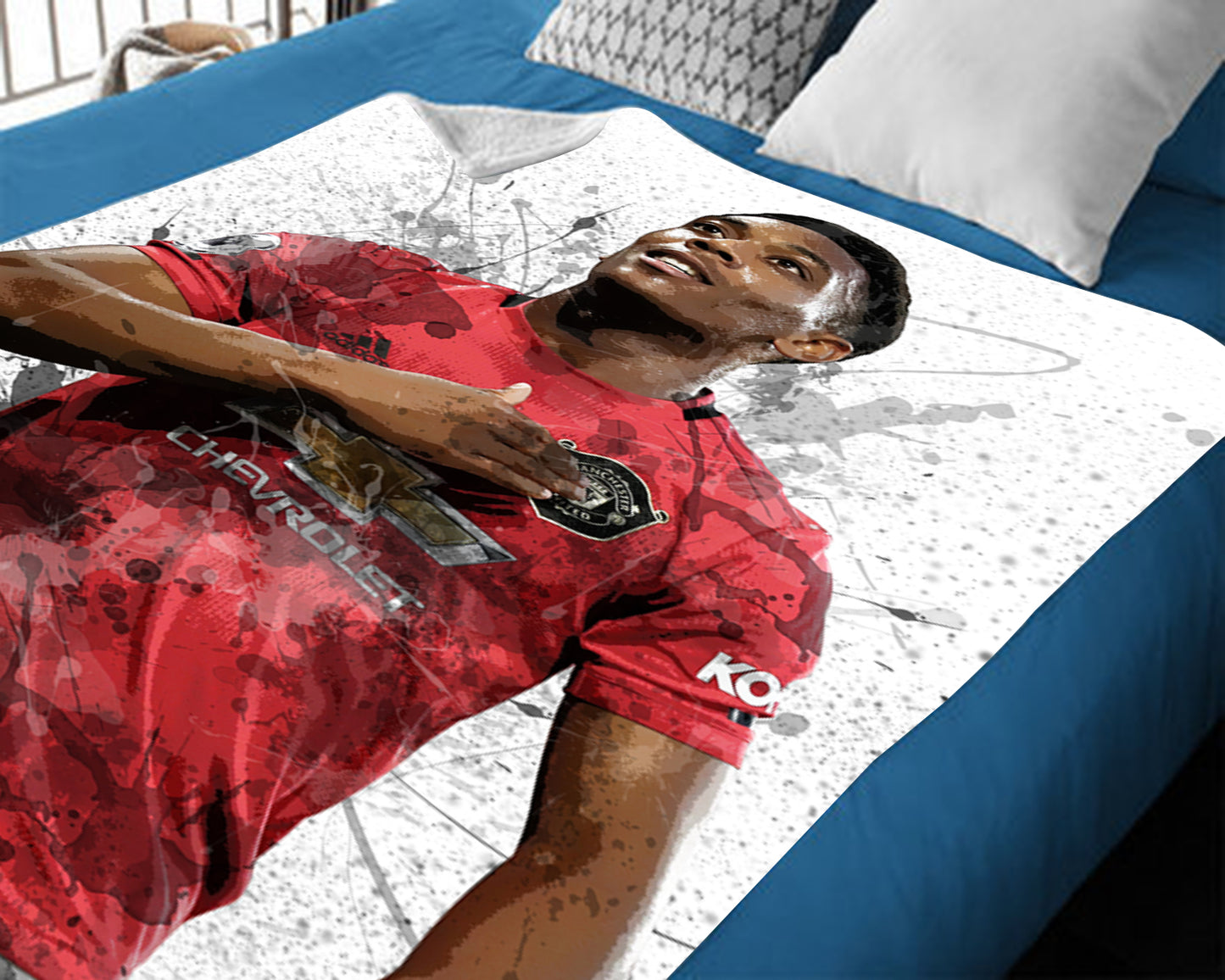 Anthony Martial Manchester United F.C. Fleece Blanket