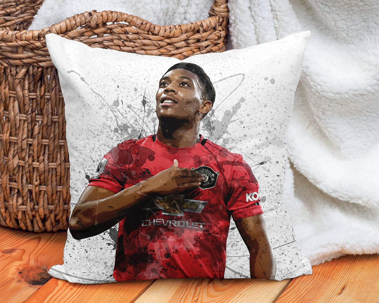 Anthony Martial Splash Effect Pillow