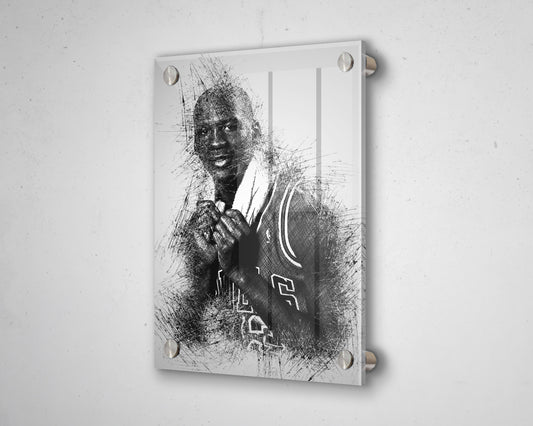 Dibujo de Michael Jordan para pared