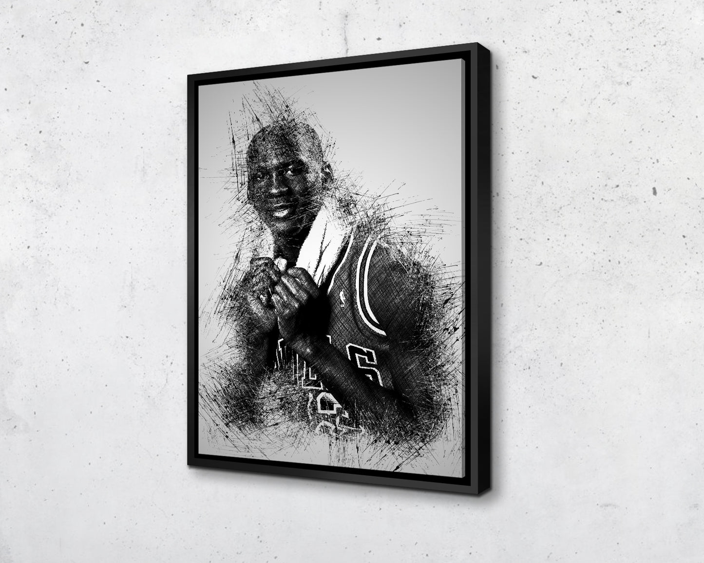 Dibujo de Michael Jordan para pared