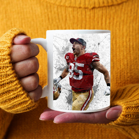 George Kittle Splash Effect Mug and Coaster