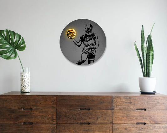 Michael Jordan Round Wall Art