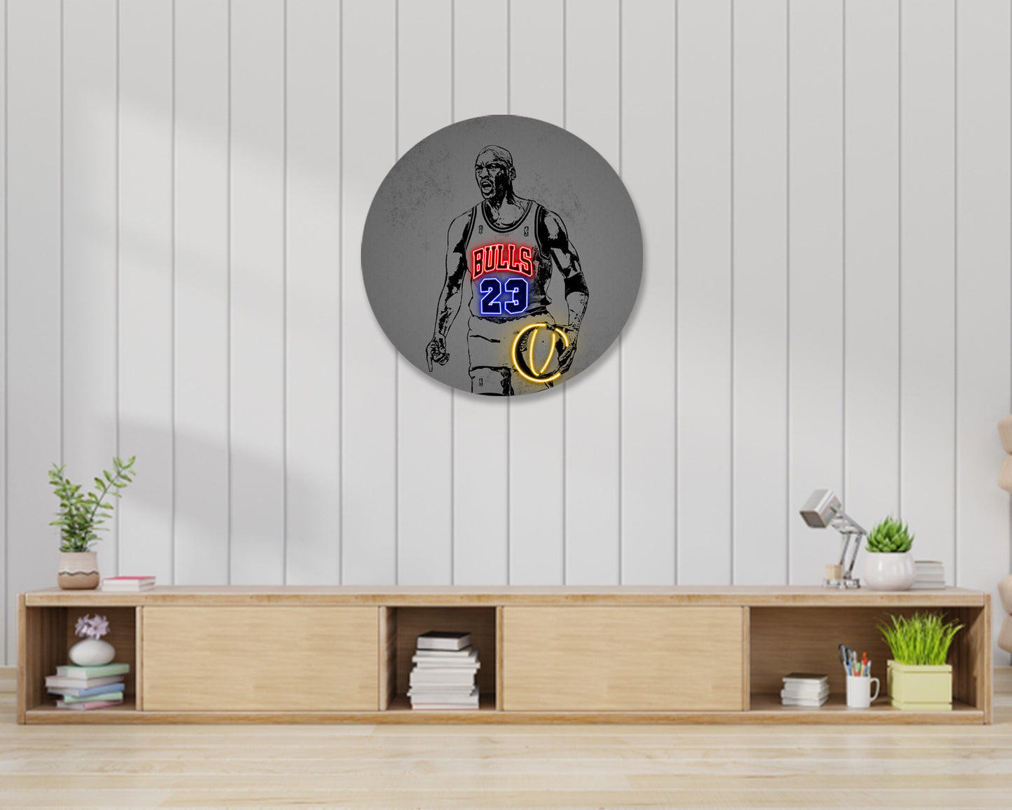 Michael Jordan Round Wall Art