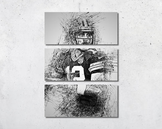 Aaron Rodgers Sketch Wall Art
