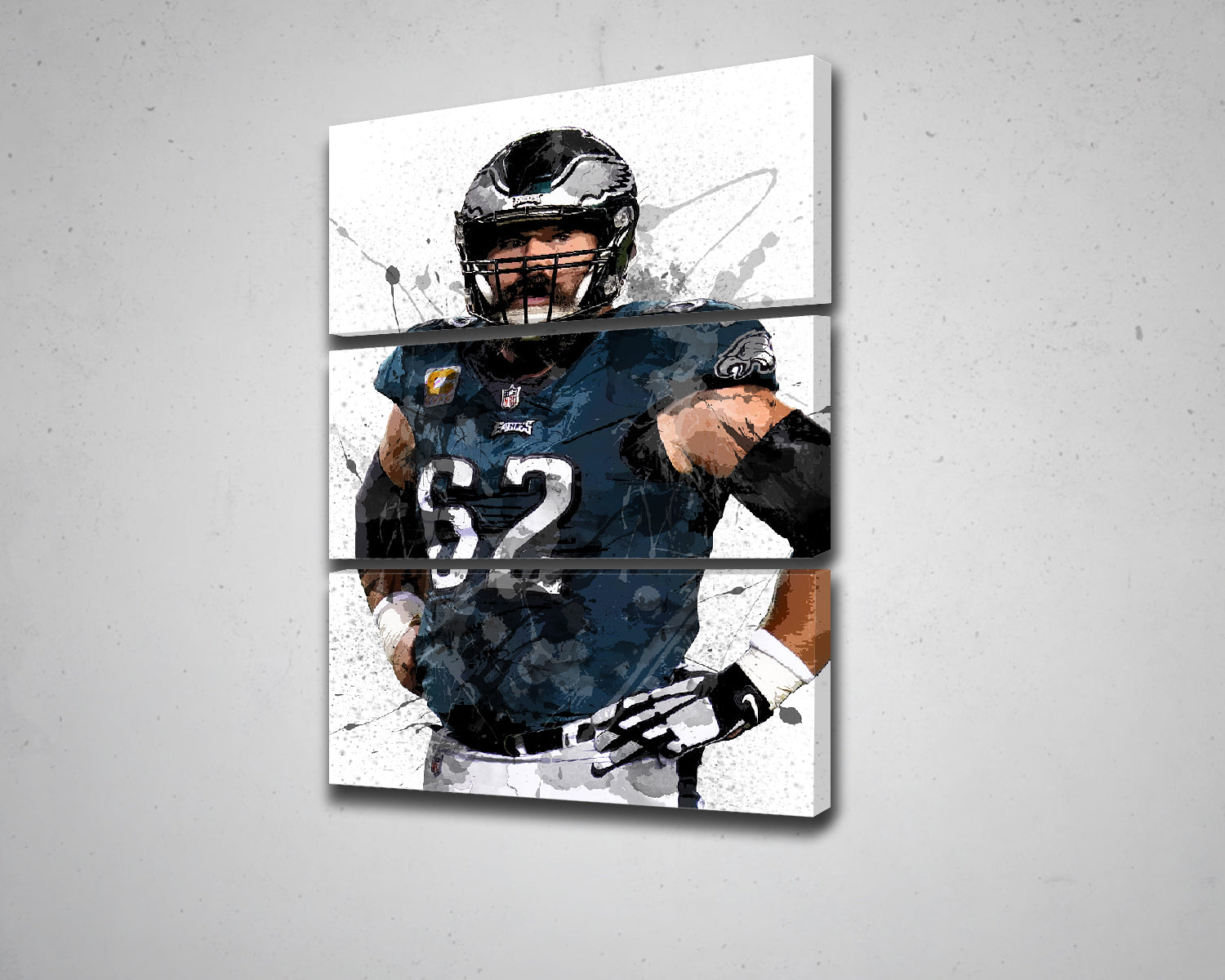 Jason Kelce Canvas Wall Art