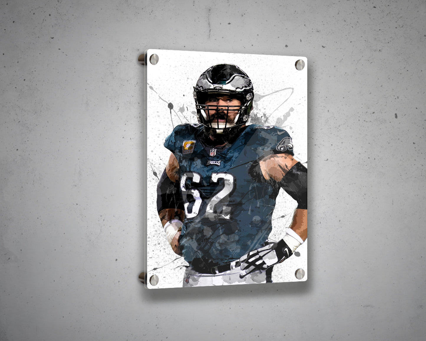 Jason Kelce Canvas Wall Art
