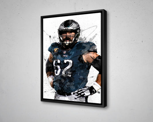 Jason Kelce Canvas Wall Art