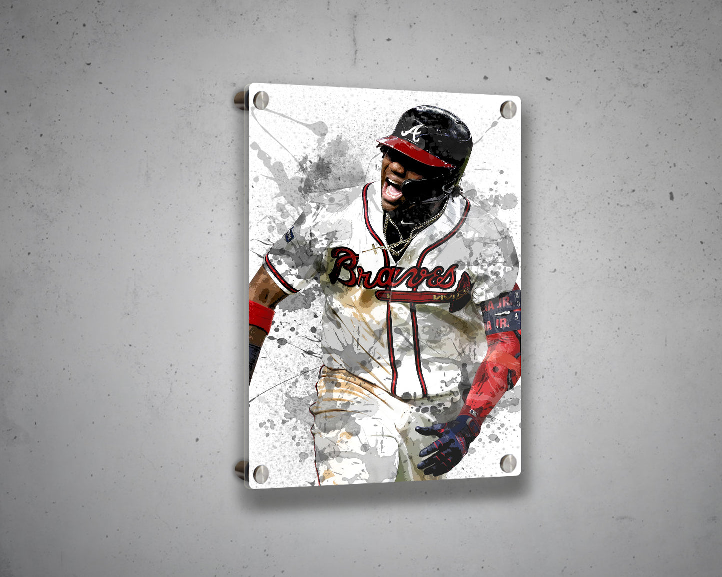 Ronald Acuna Splash Effect Canvas Art
