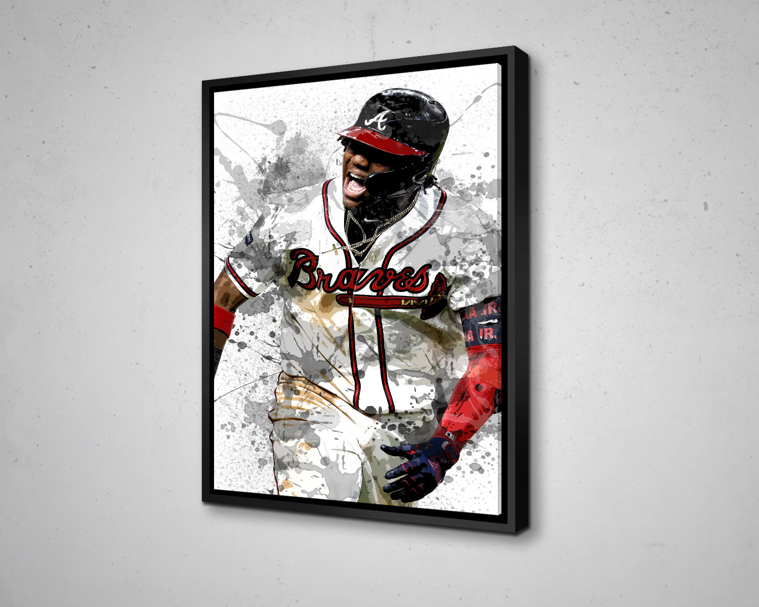 Ronald Acuna Splash Effect Canvas Art