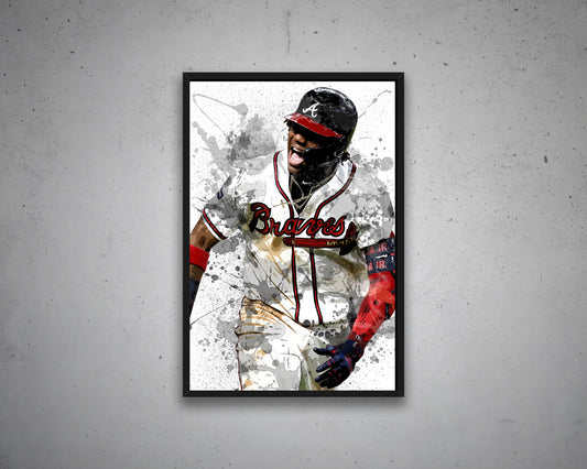 Ronald Acuna Splash Effect Canvas Art