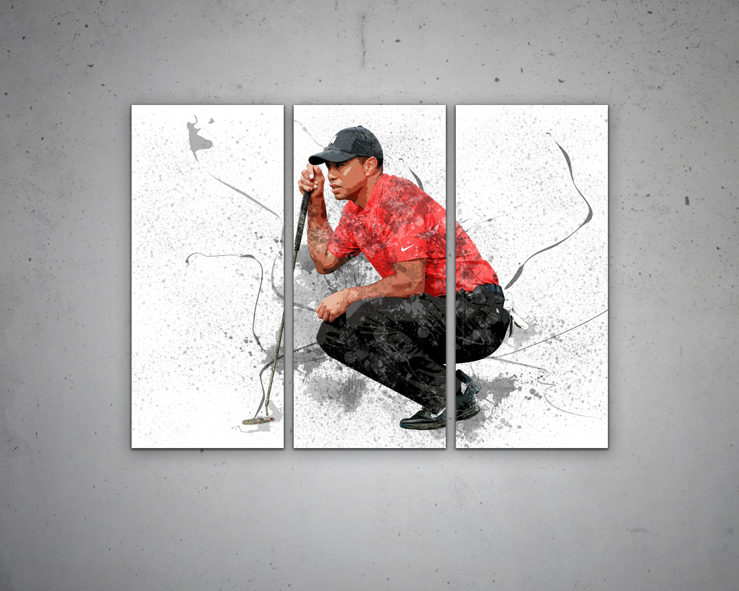 Golf Splash Effect Canvas Art