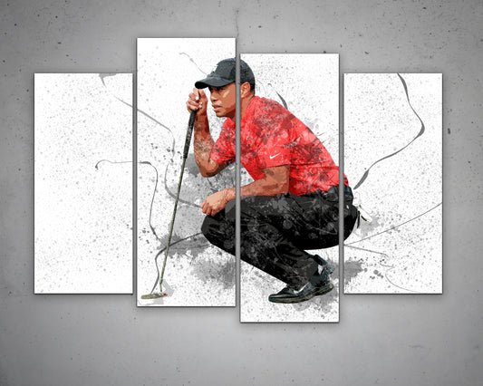 Golf Splash Effect Canvas Art