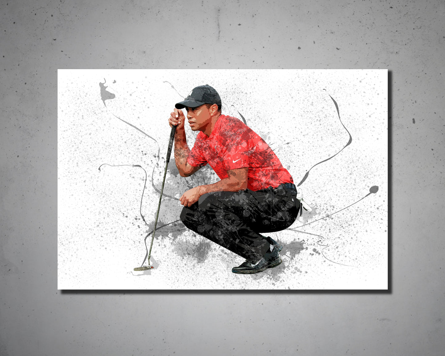 Golf Splash Effect Canvas Art