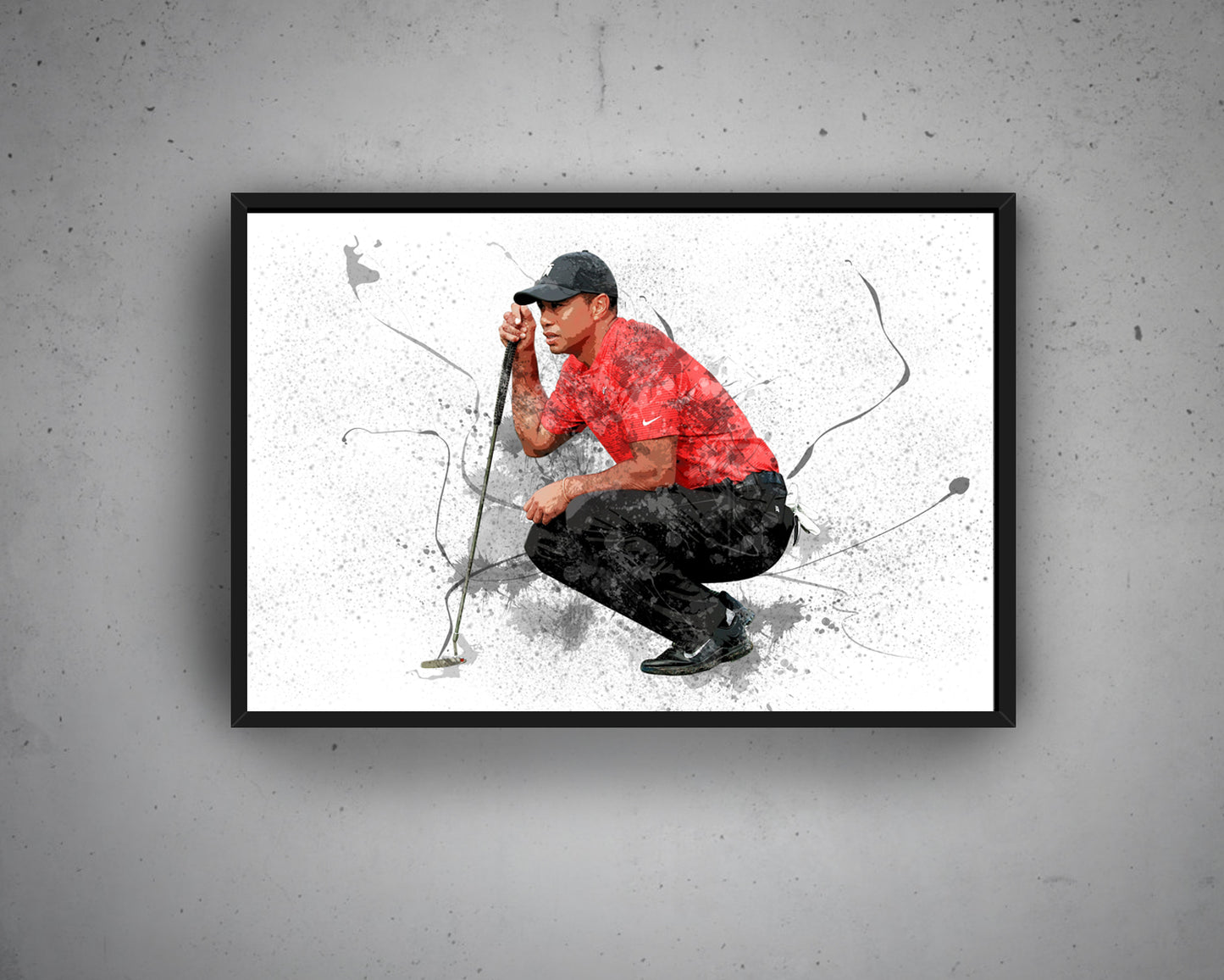 Golf Splash Effect Canvas Art