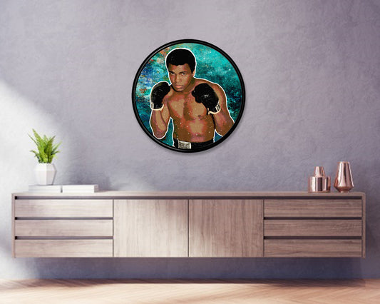 Muhammad Ali Round Wall Art