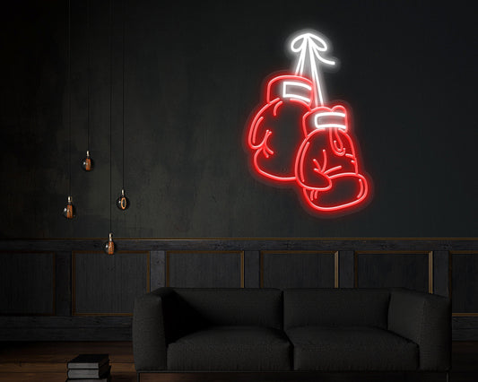 Boxing Gloves Neon Sign