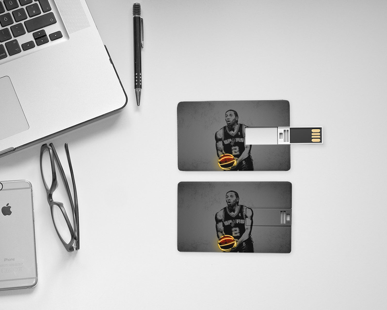 Kawhi Leonard Neon Effect Pendrive