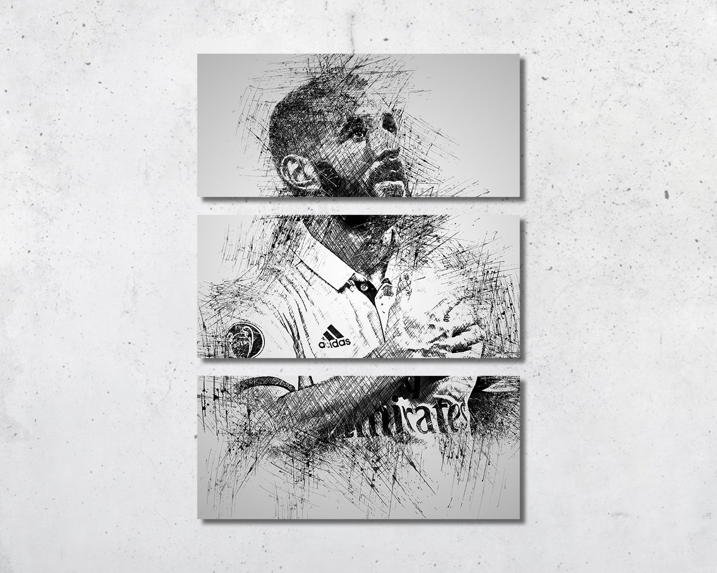 Dibujo de Karim Benzema para pared