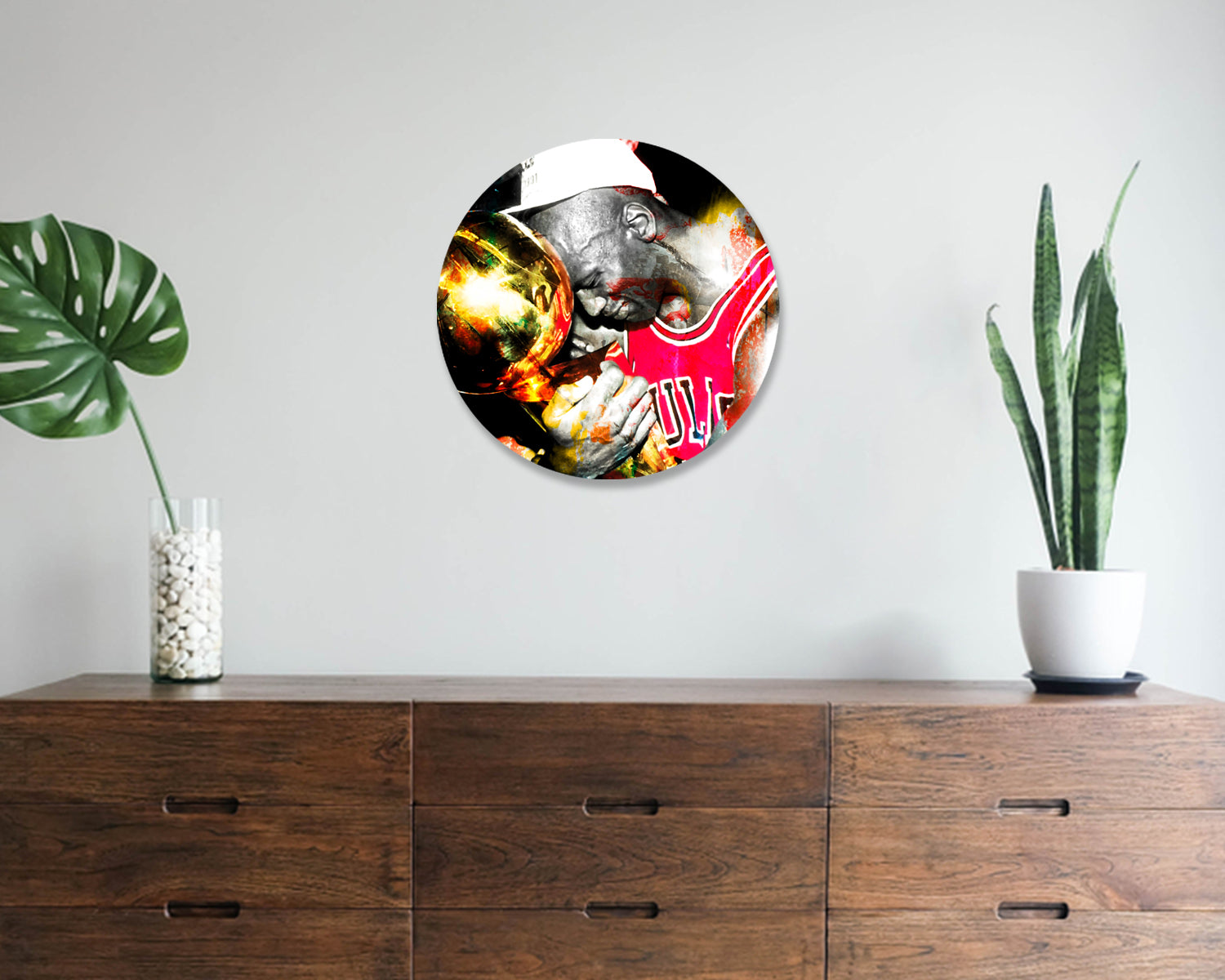 MJ Trophy Round Wall Art