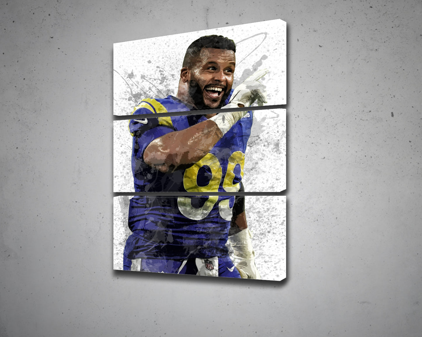 Aaron Donald Canvas Wall Art
