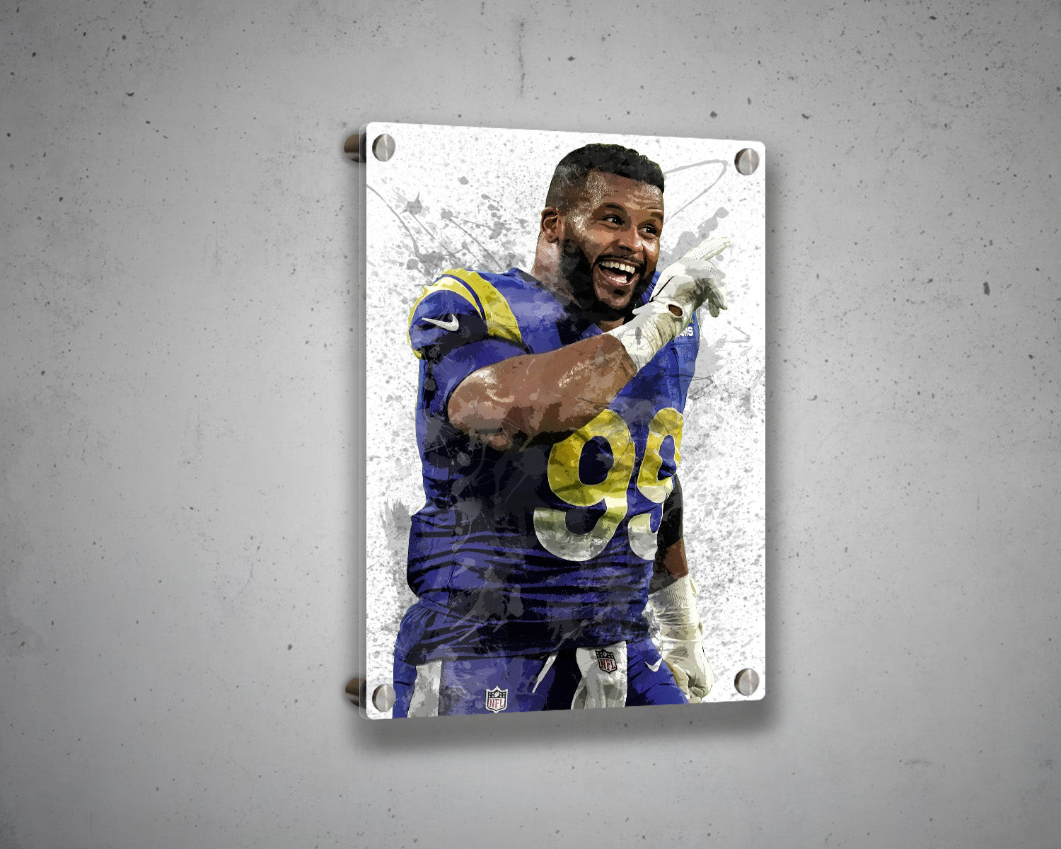 Aaron Donald Canvas Wall Art