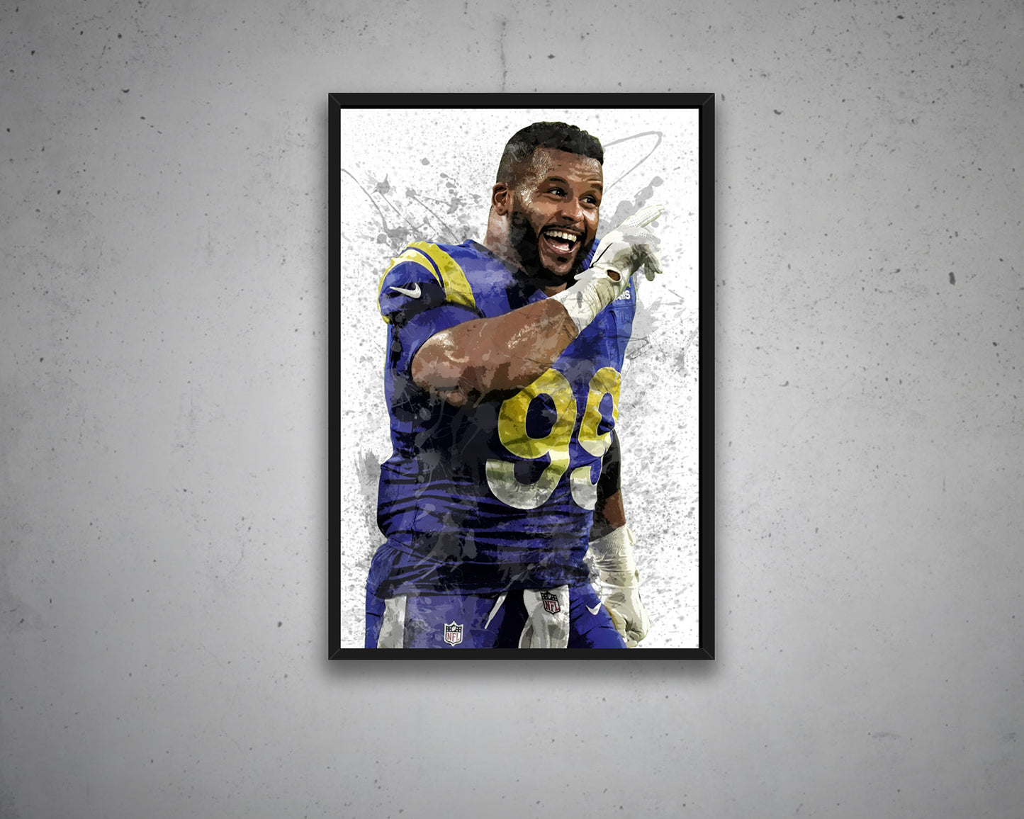Aaron Donald Canvas Wall Art