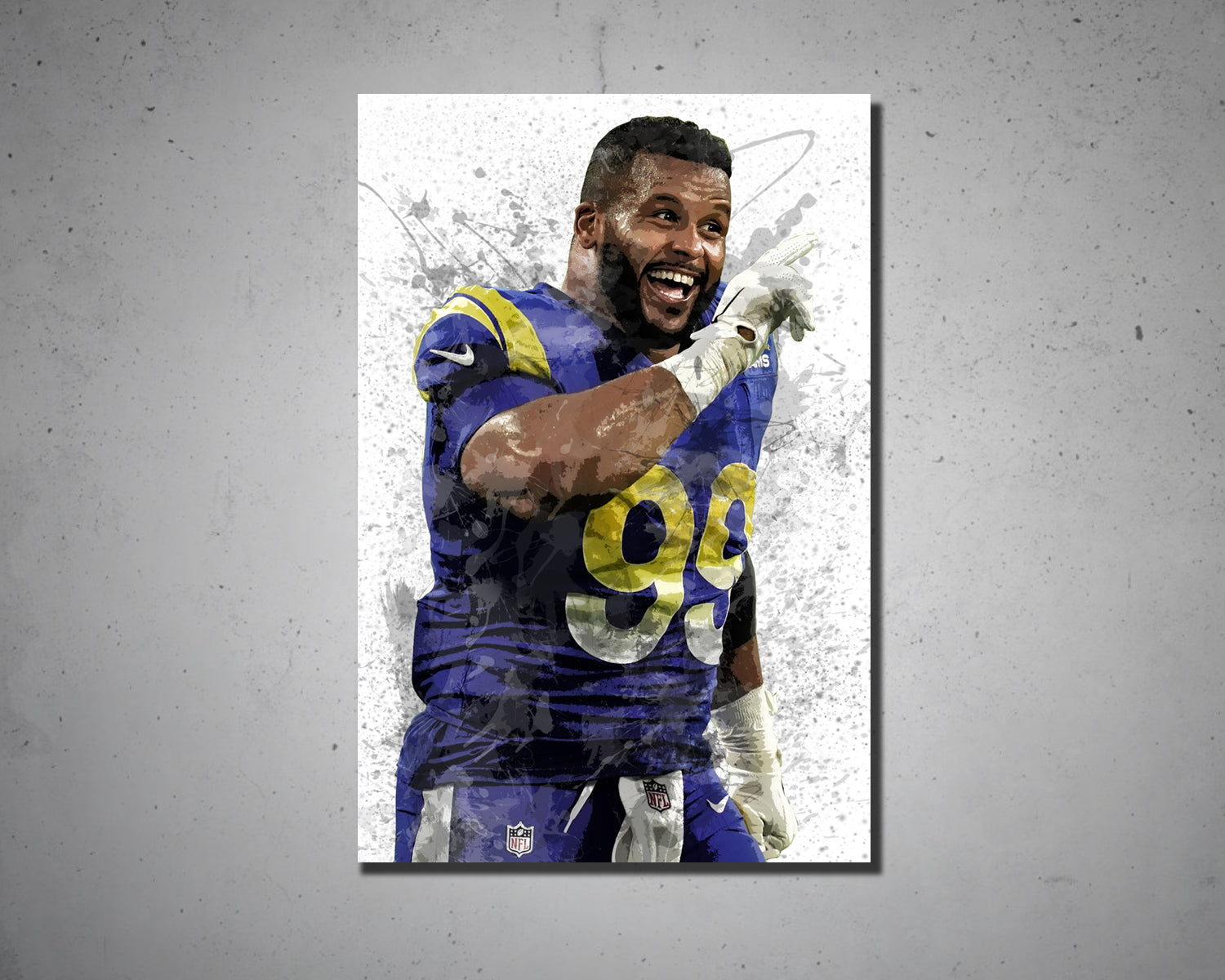 Aaron Donald Canvas Wall Art